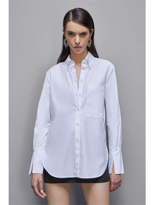 Camicia con taschino in cotone Essential PATRIZIA PEPE | 8C0722A4XBW103